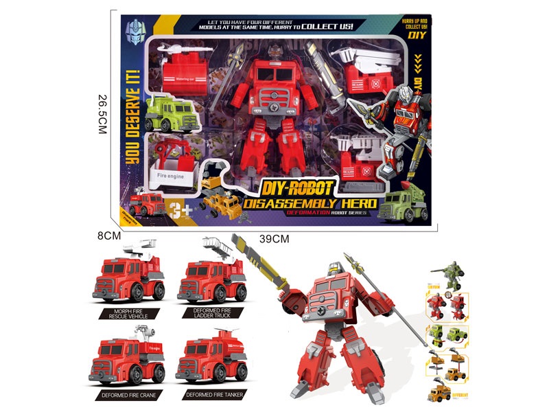 Diy Fire Engine Set toys