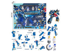 拆装五合体航天变形机器人套装