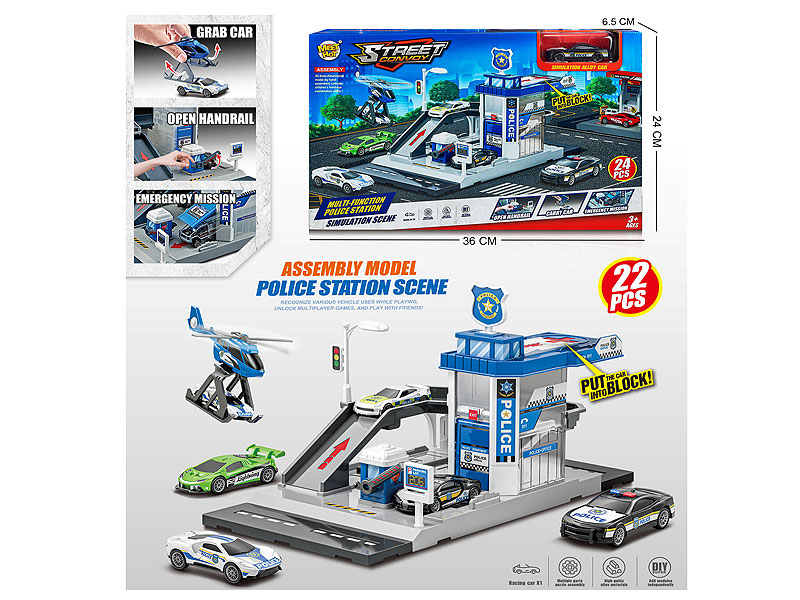 Diy Police Parking Lot toys