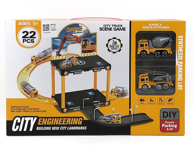 Diy Rail Engineering Parking Lot toys