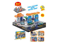 加油站场景六合一组合套装