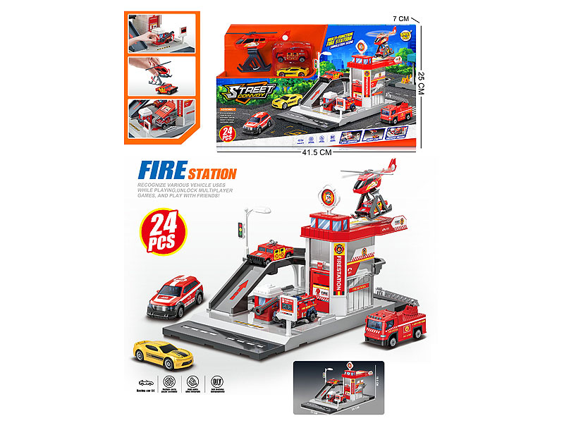 Diy Fire Department Parking Lot toys
