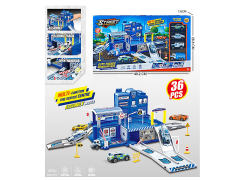 Diy Police Parking Lot toys