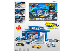 Diy Police Gas Station Parking Lot toys