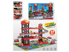 Diy Lift Fire Parking Lot W/L_M toys