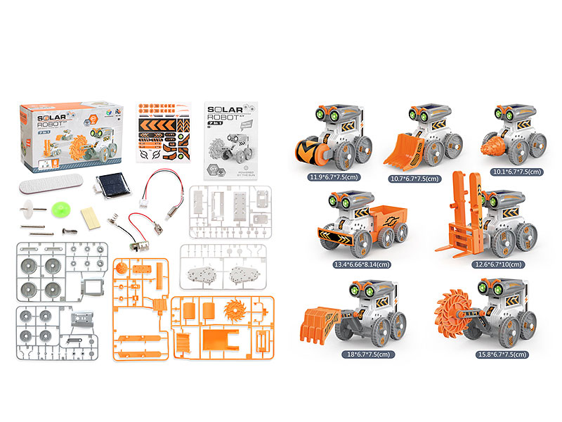 Diy 7in1 Solar Robot Kit toys