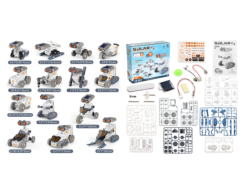 Diy 14in1 Solar Robot Kit toys