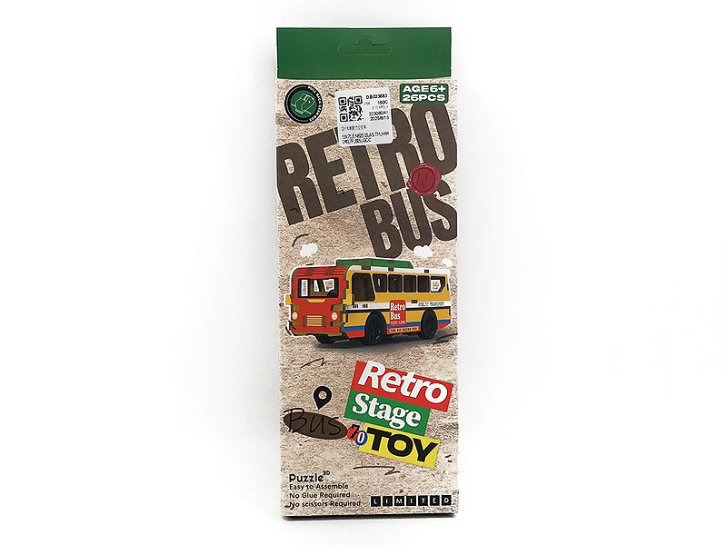 Diy Wooden Pull Back Bus toys