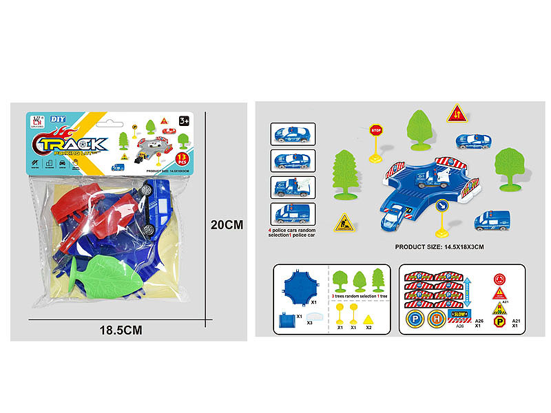 Diy Police Parking Lot toys