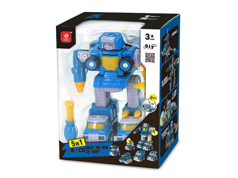 5in1 Diy Robot W/L_S toys