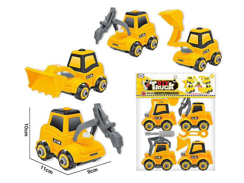 Diy Construction Truck(4in1) toys