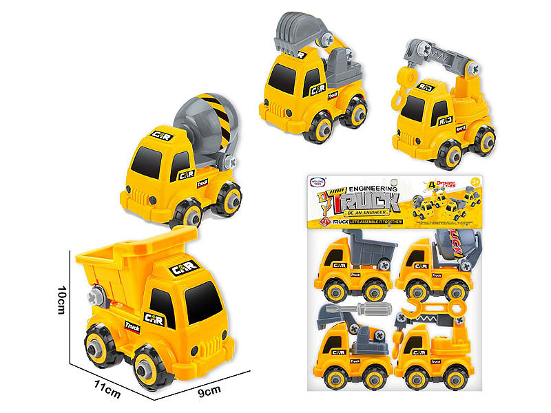 Diy Construction Truck(4in1) toys