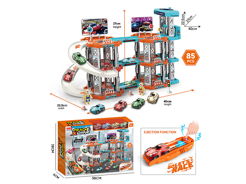 Diy Press Orbit Racing Car toys