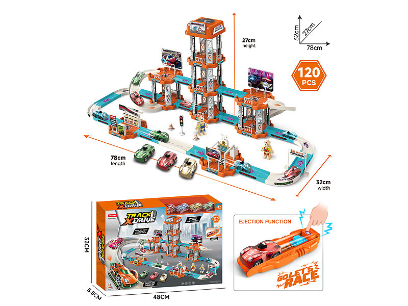 Diy Press Orbit Racing Car toys