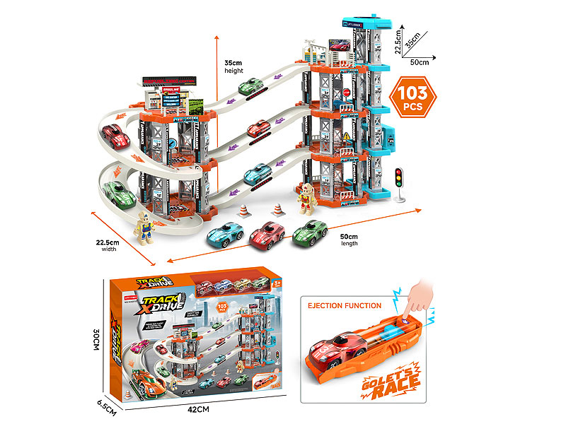 Diy Press Orbit Racing Car toys