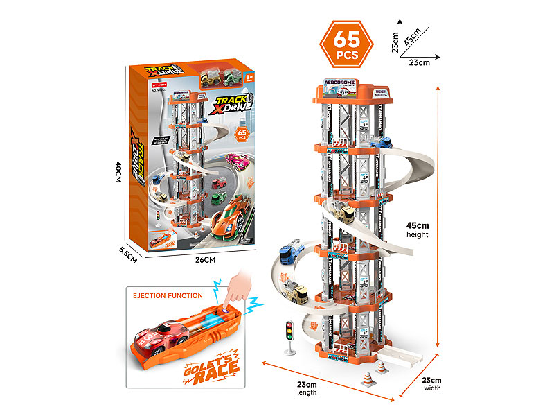 Diy Press Orbit Racing Car toys