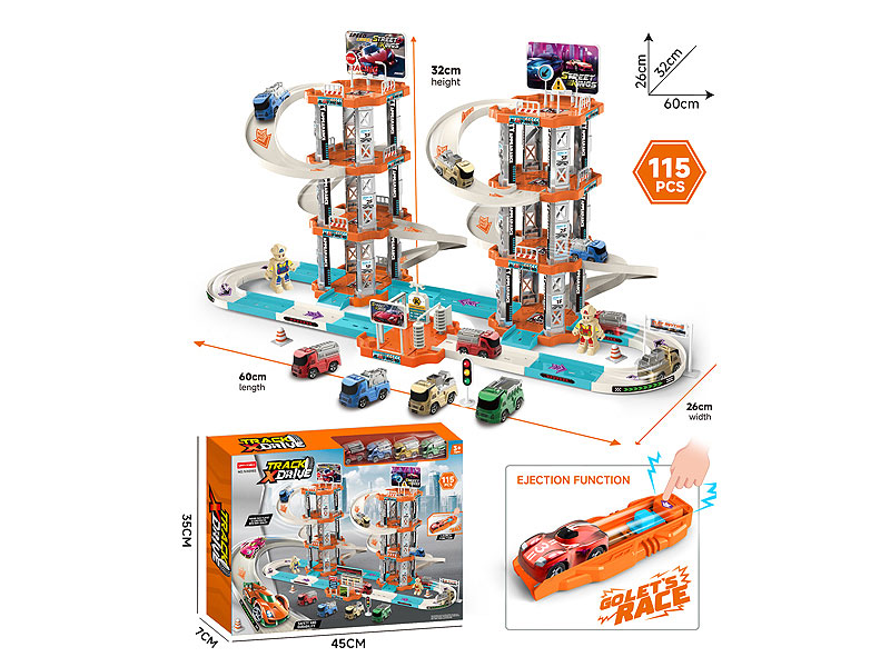 Diy Press Orbit Racing Car toys