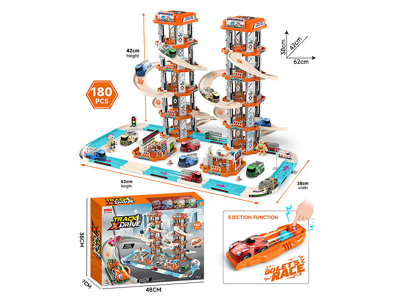 Diy Press Orbit Racing Car toys