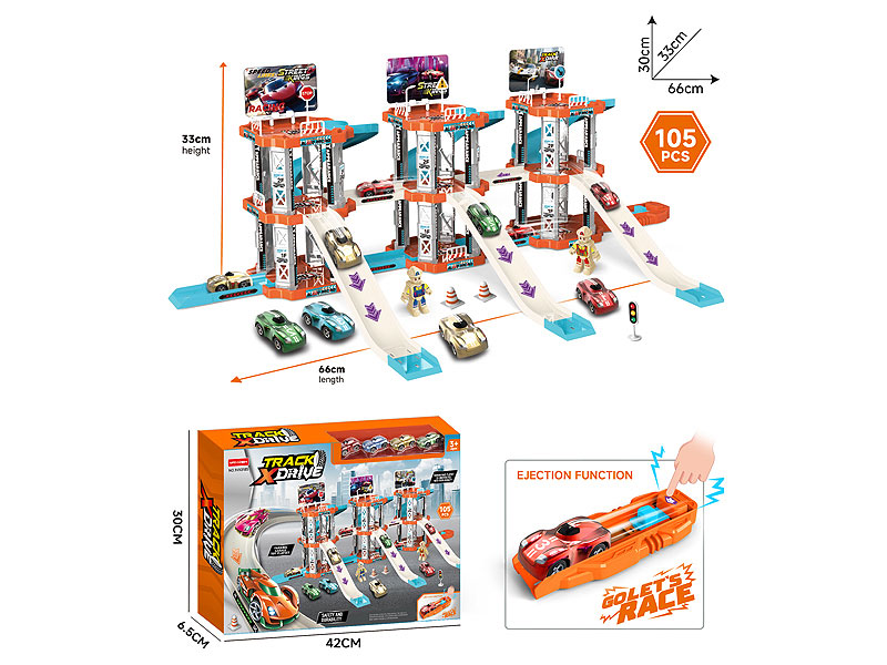 Diy Press Orbit Racing Car toys