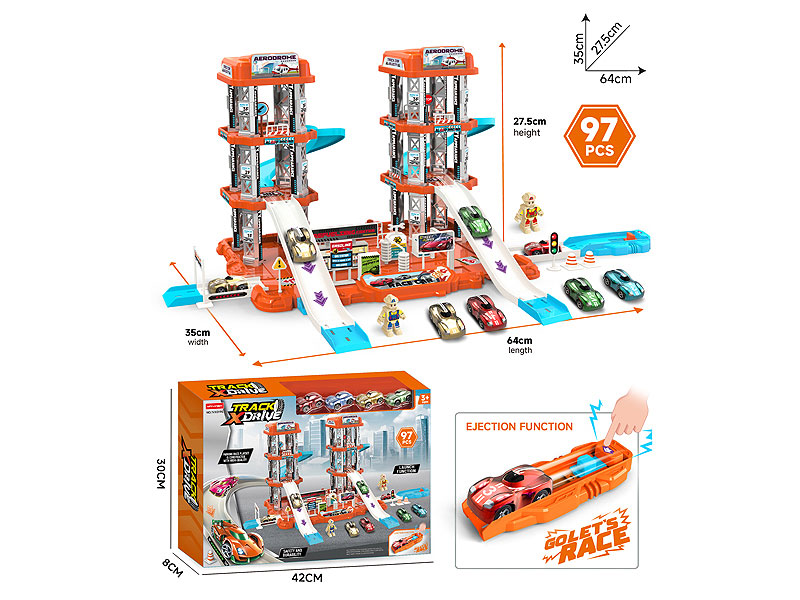 Diy Press Orbit Racing Car toys