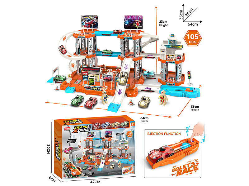 Diy Press Orbit Racing Car toys