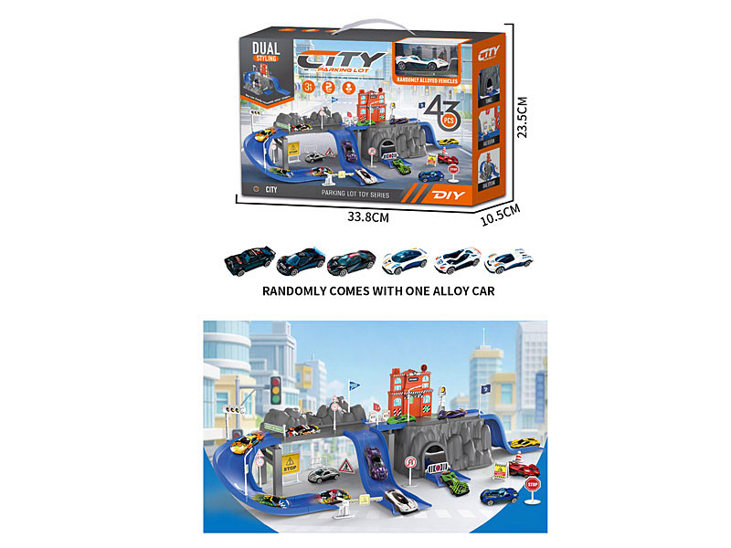 Diy Police Parking Lot toys