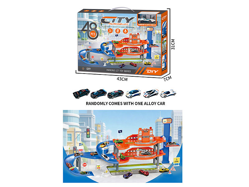 Diy Police Parking Lot toys