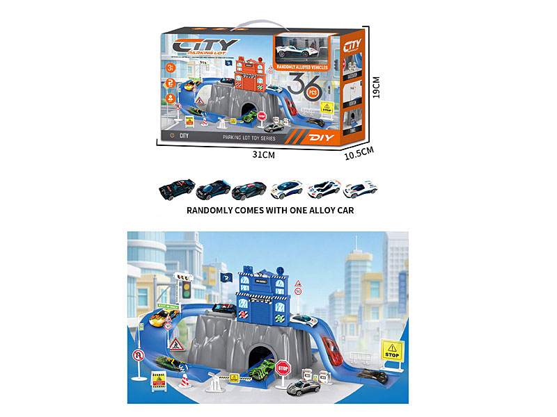 Diy Police Parking Lot toys