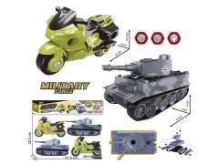 Diy Motorcycle & Diy Tank(4in1) toys