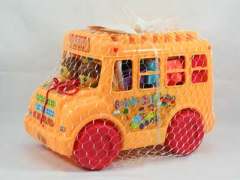 Cartoon brick bus(2Color)