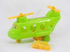 Pull Line Blocks Helicopter