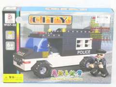 警车积木(52pcs)