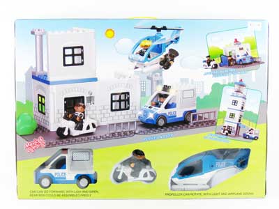 B/O Block Policemal(63PCS) toys