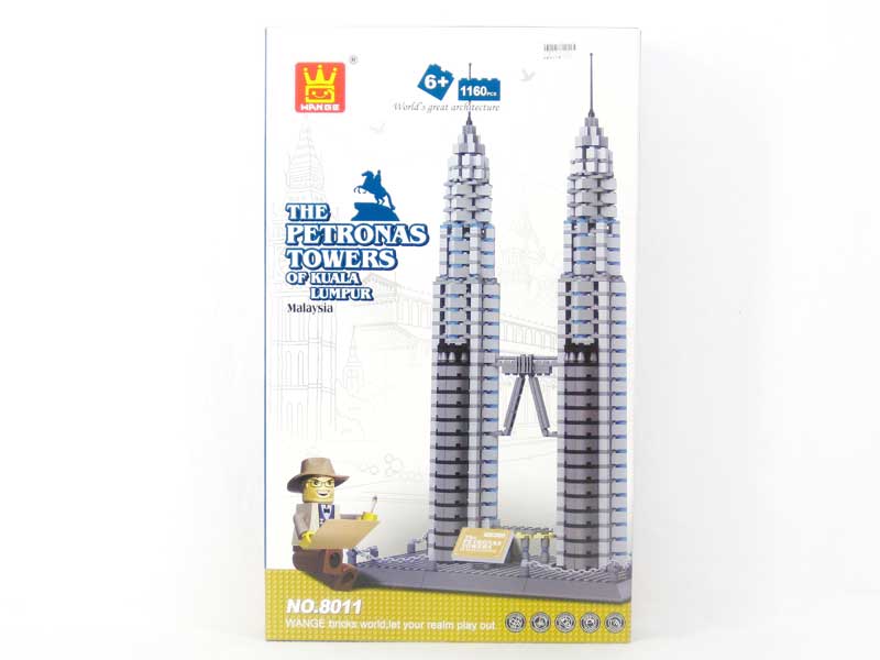 The Petronas Towers Of Kuala Lumpur(1160pcs) toys