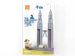 The Petronas Towers Of Kuala Lumpur(1160pcs)