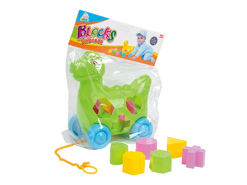 Drag Block Dinosaur(2C) toys