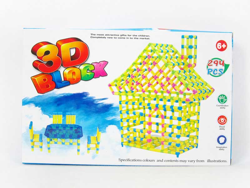3D Blocks(294pcs) toys