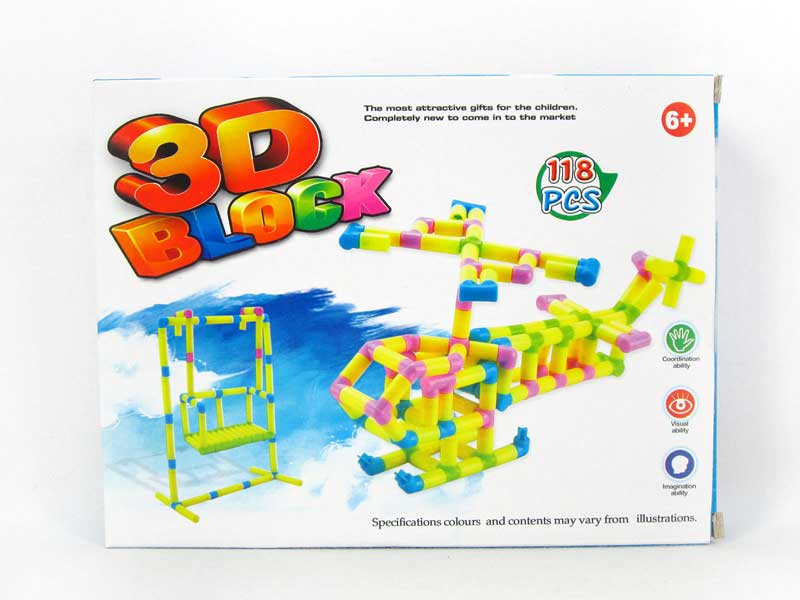 3D Blocks(118pcs) toys