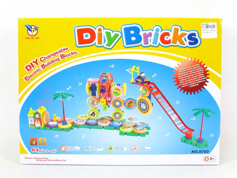 B/O Blocks W/M(64pcs) toys