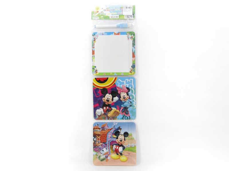 Puzzle Set & Writing Board(3in1) toys
