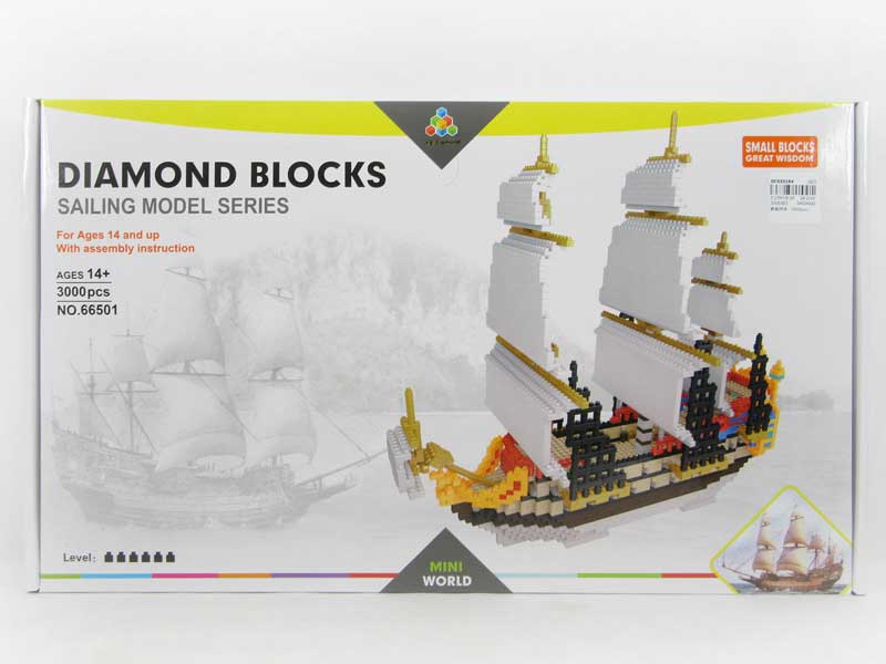 Sailing Ship Blocks(3000pcs) toys