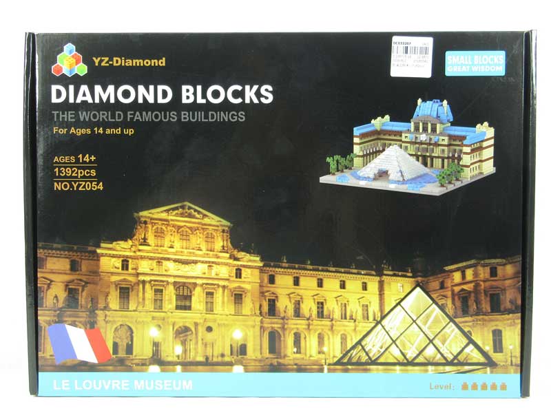 Musée du Louvre Blocks(1392PCS) toys