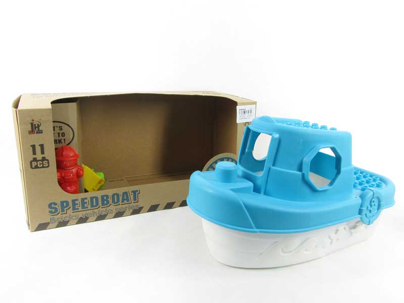 Block Speedboat(11pcs) toys