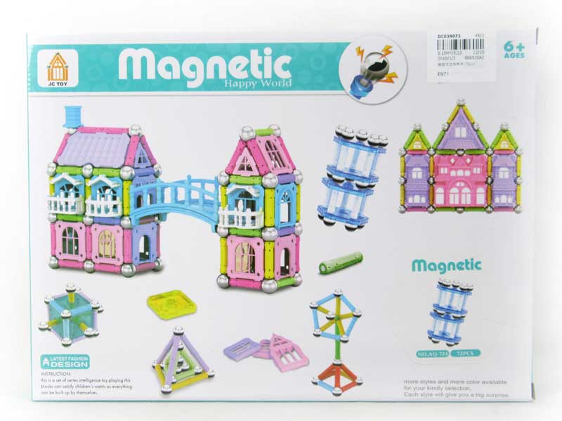 Magnetic Block(72pcs) toys