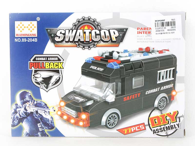 Blocks Police Car W/L_M toys