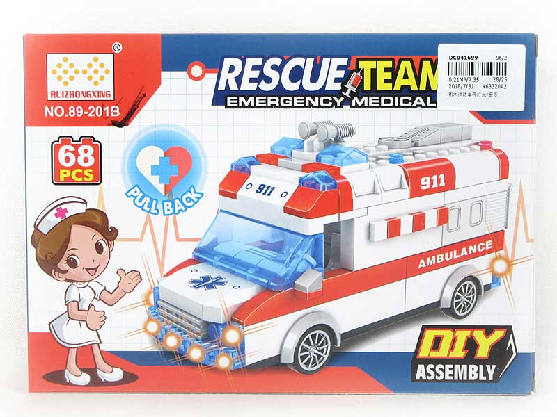 Blocks Ambulance W/L_M toys