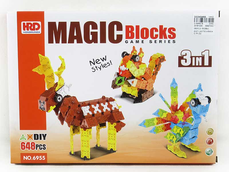 Blocks(648pcs) toys