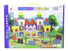 Magnetic Castle Block W/L(110pcs)