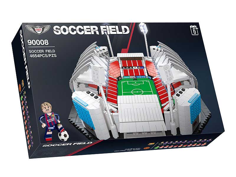Good gift intellectual big bricks toy set soccer field model toys