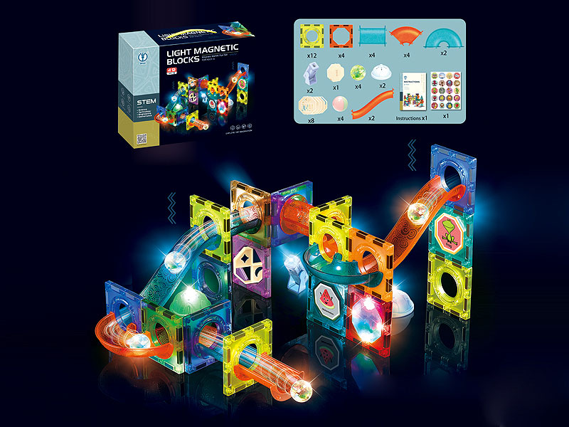 Magnetism Block W/L(49PCS) toys